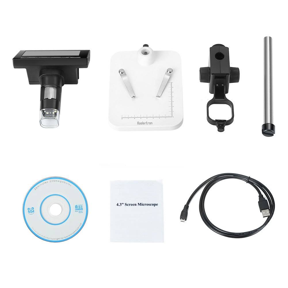 4.3 inch Full Color LCD Digital USB Microscope with 10x-600x Magnification B152
