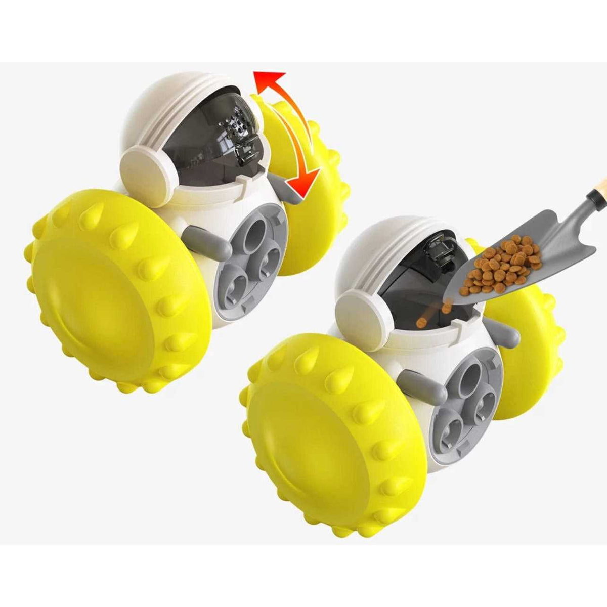 Robot Shaped Treat Dispenser Push Toy H216551